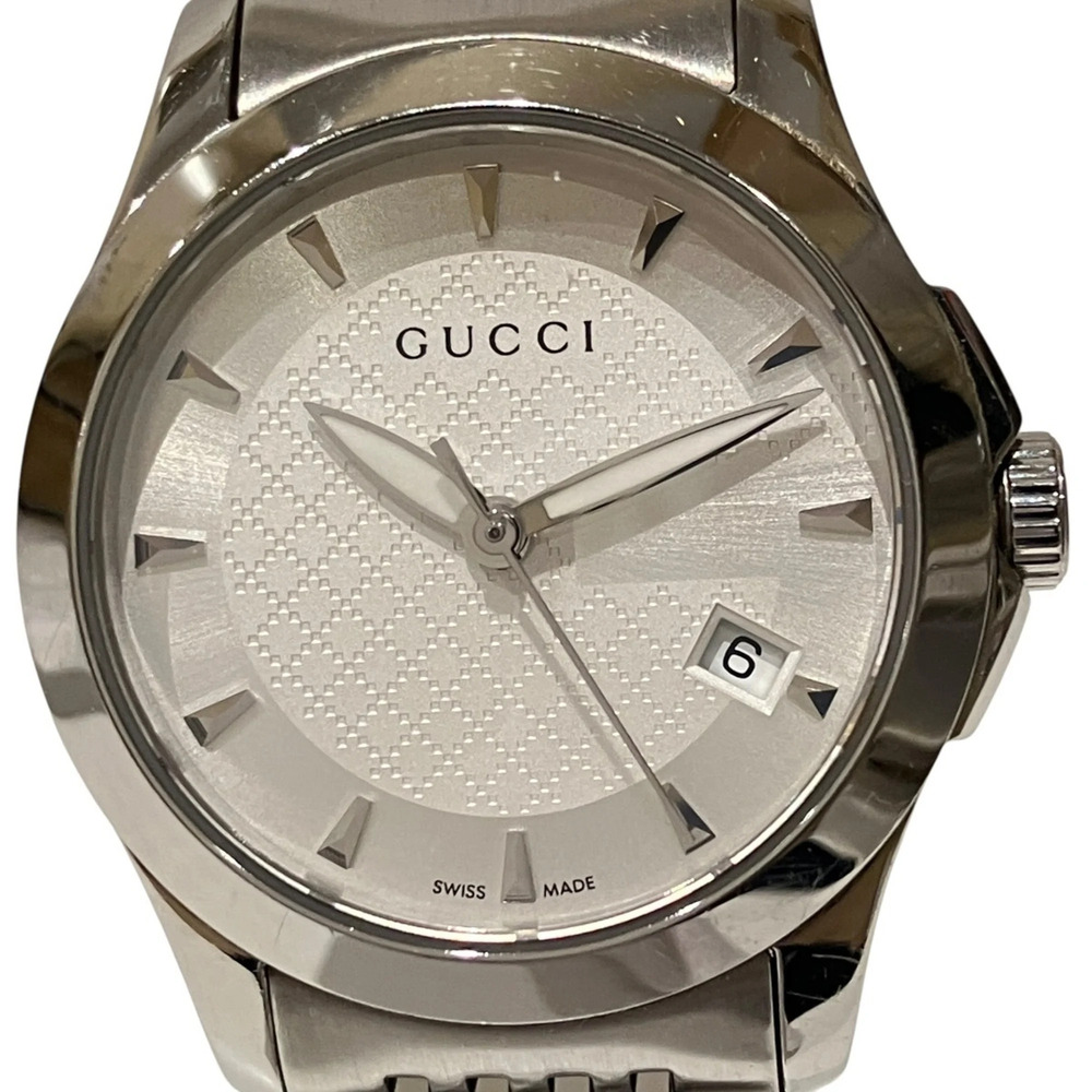 Gucci G-Timeless watch, total weight 62.4g, stainless steel, quartz movement,...